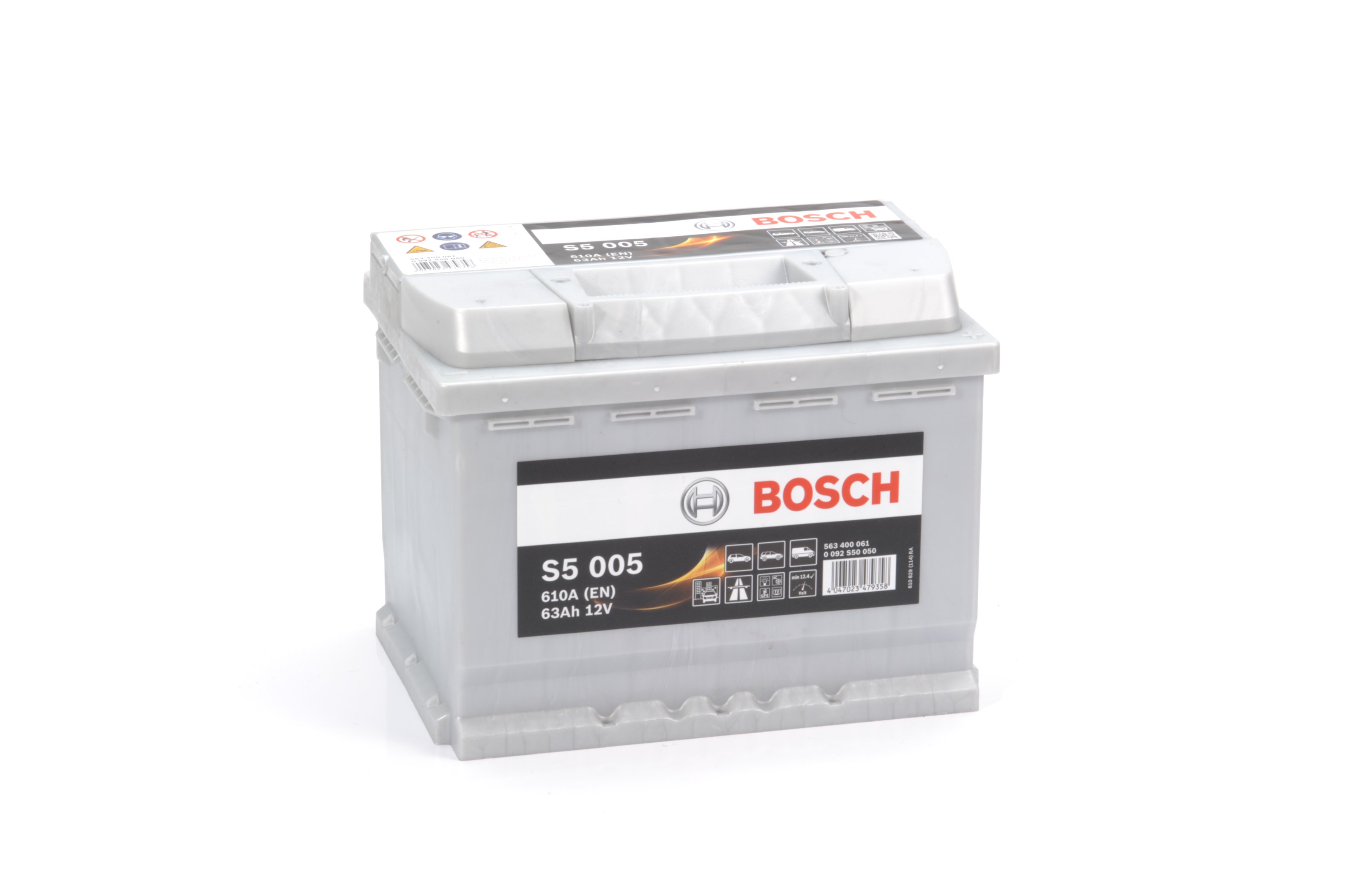 0 092 S50 050 BOSCH Аккумулятор 63Ah  563400   "-  +"  242x175x190